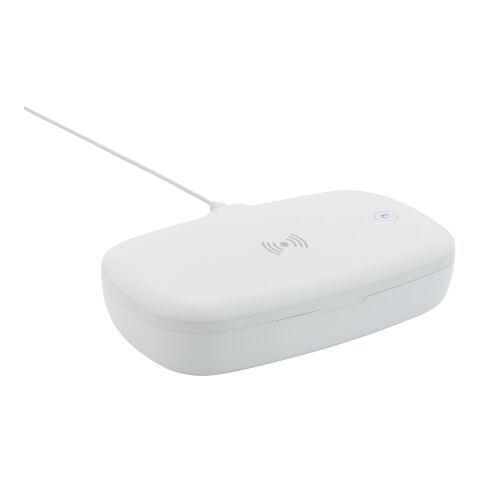 Boîte de stérilisation UV-C avec chargeur sans fil 5W blanc | sans marquage | non disponible | non disponible