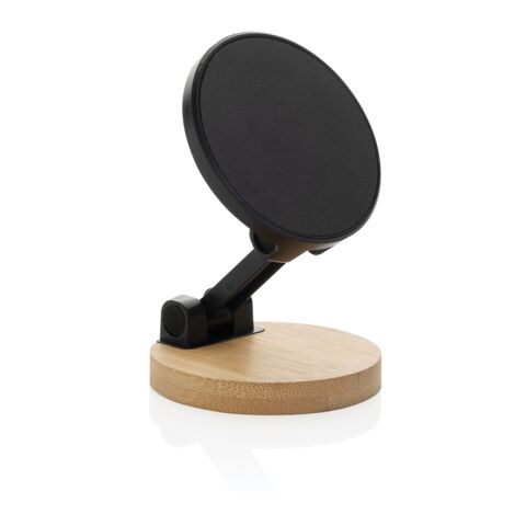 Support téléphone en plastique RCS et bambou Magmount noir-marron | sans marquage | non disponible | non disponible