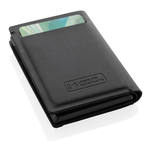 Porte cartes avec géolocalisation en polyester RCS Seekcard noir | sans marquage | non disponible | non disponible
