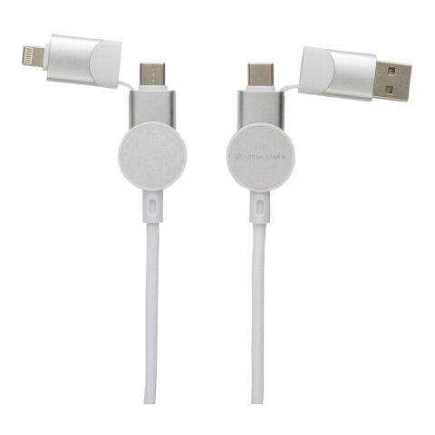 Câble Oakland 1,2 mètres 6-in-1 à charge rapide 60W blanc | sans marquage | non disponible | non disponible