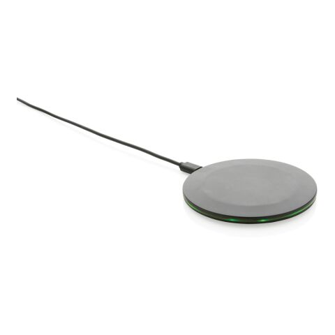 Chargeur rapide sans fil 15W en plastique recyclé RCS noir | sans marquage | non disponible | non disponible