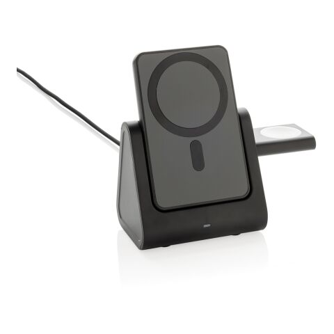 Chargeur 3 en 1 avec powerbank en plastique RCS Powerbase noir | sans marquage | non disponible | non disponible