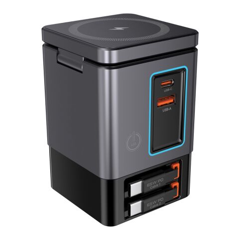 Chargeur 105W avec câbles Urban Vitamin Sacramento gris-noir | sans marquage | non disponible | non disponible