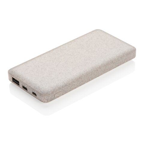 Powerbank en fibre de paille de blé 10.000 mAh marron | sans marquage | non disponible | non disponible