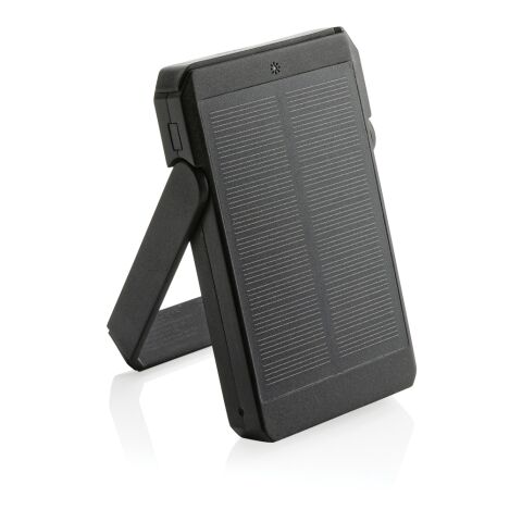 Powerbank solaire 5000 mAh et 10W en plastique RCS Skywave noir | sans marquage | non disponible | non disponible