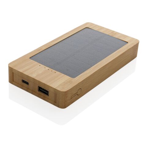 Batterie de secours solaire 10.000mAh en bambou Sunwick marron | sans marquage | non disponible | non disponible