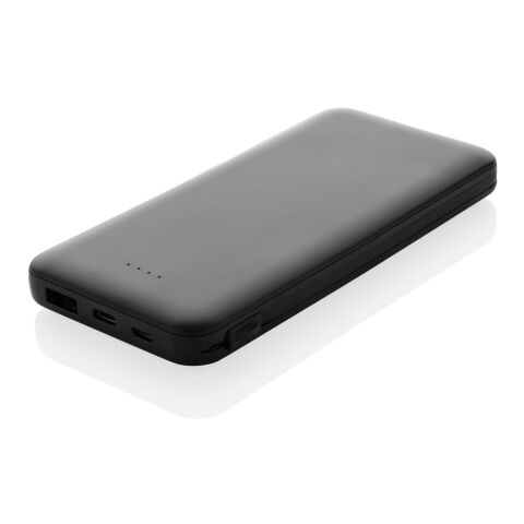 Powerbank 10.000 mAh en plastique RCS Lockhart noir | sans marquage | non disponible | non disponible