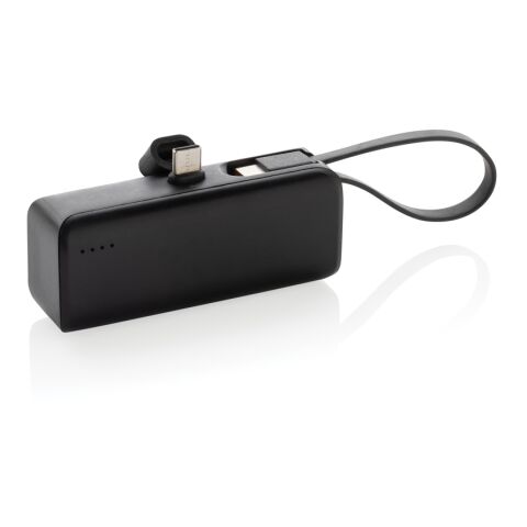 Powerbank 3000mAh en plastique RCS connexion USB C Powerlink noir | sans marquage | non disponible | non disponible