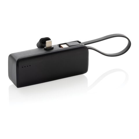 Powerbank 3000mAh en plastique RCS connexion iOS Powerlink noir | sans marquage | non disponible | non disponible