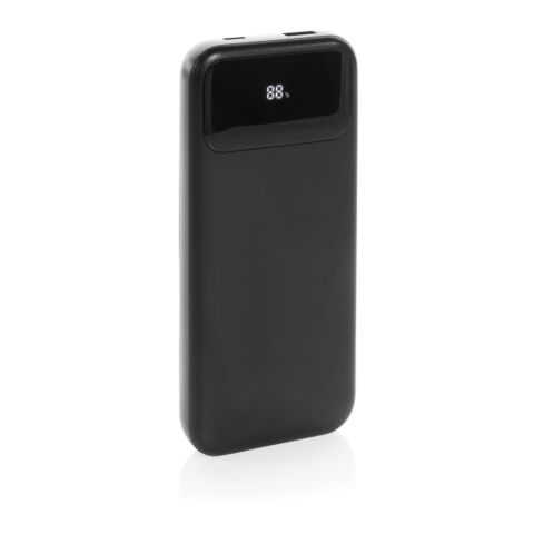 Powerbank 10.000mAh en plastique RCS avec câbles Turbopack noir | sans marquage | non disponible | non disponible