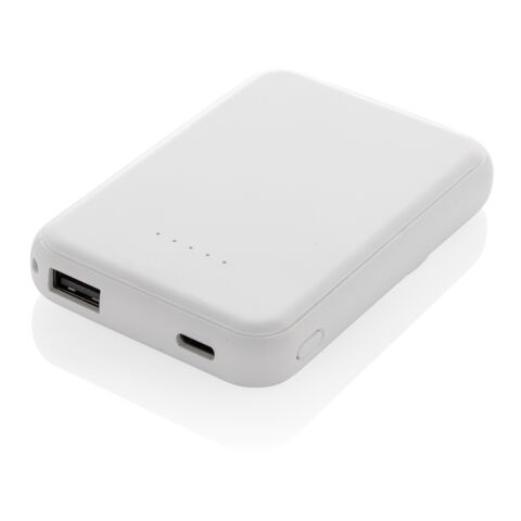 Powerbank 5000mAh et 5W en plastique recyclé RCS Stellar blanc | sans marquage | non disponible | non disponible