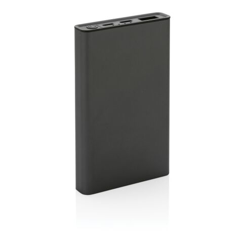 Powerbank 5000 mAh en aluminium recyclé Terra RCS gris | sans marquage | non disponible | non disponible