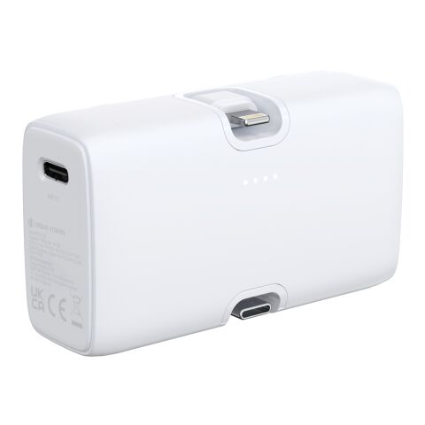 Powerbank 20W PD en plastique RCS Urban Vitamin Los Angeles blanc | sans marquage | non disponible | non disponible