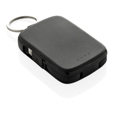 Porte-clés powerbank 2000mAh et câbles intégrés Nexo RCS noir | sans marquage | non disponible | non disponible