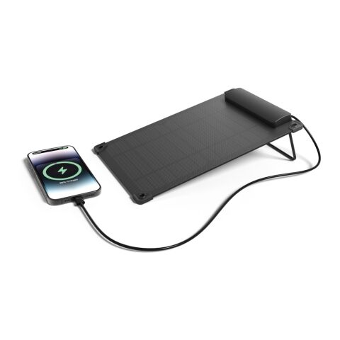 Panneau solaire portable en plastique recyclé 5W Solarpulse noir | sans marquage | non disponible | non disponible