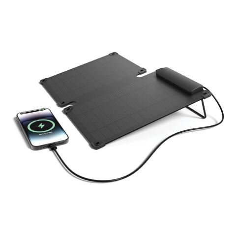 Panneau solaire portable en plastique recyclé 10W Solarpulse noir | sans marquage | non disponible | non disponible