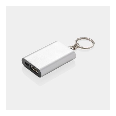 Porte-clés powerbank 1000mAh argent | sans marquage | non disponible | non disponible | non disponible