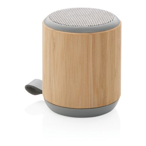 Enceinte sans fil 3W en bambou et tissu marron | sans marquage | non disponible | non disponible