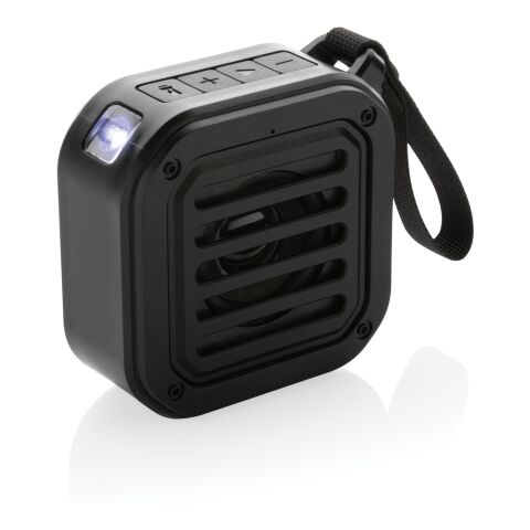 Enceinte 3W solaire en plastique recyclé RCS Sunwave noir | sans marquage | non disponible | non disponible