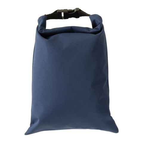 Sac à lunch pliable 30x20cm en rPET AWARE™ Snackstrap bleu marine | sans marquage | non disponible | non disponible