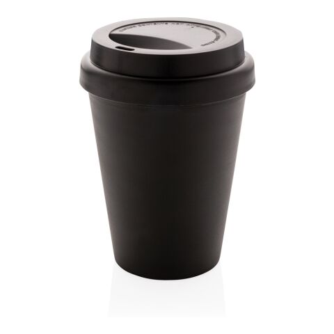 Mug en PP recyclable à double paroi 300ml noir | sans marquage | non disponible | non disponible