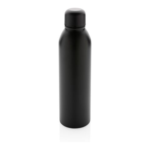 Bouteille isotherme en acier inoxydable recyclé RCS noir | sans marquage | non disponible | non disponible