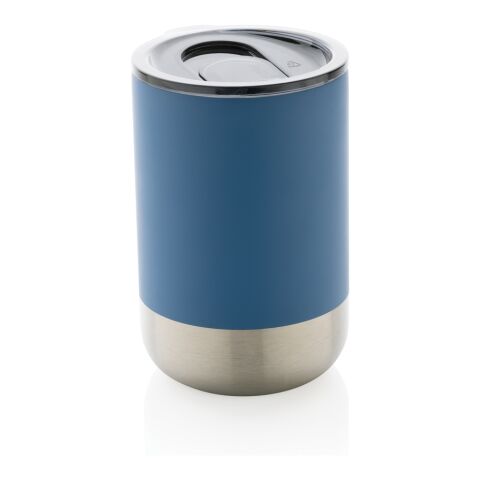 Mug en acier inoxydable recyclé RCS bleu | sans marquage | non disponible | non disponible