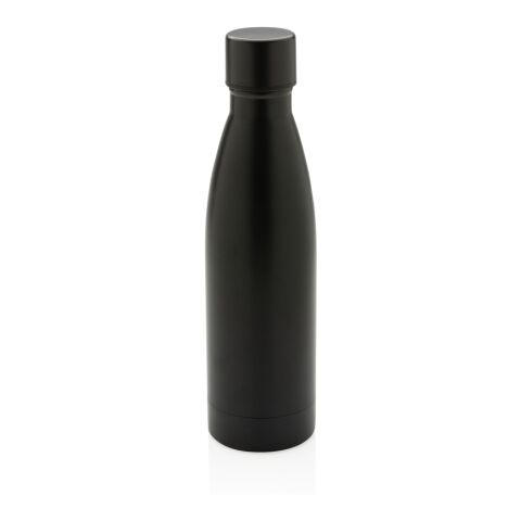 Bouteille iso couleur pleine en acier inoxydable recyclé RCS noir | sans marquage | non disponible | non disponible | non disponible