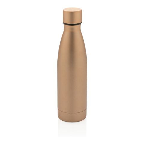 Bouteille iso couleur pleine en acier inoxydable recyclé RCS marron | sans marquage | non disponible | non disponible | non disponible