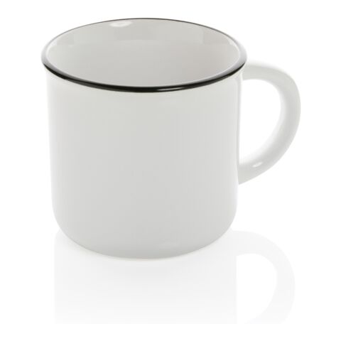 Mug céramique vintage blanc-blanc | sans marquage | non disponible | non disponible