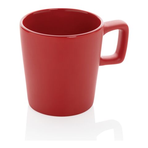 Tasse à café céramique au design moderne rouge | sans marquage | non disponible | non disponible
