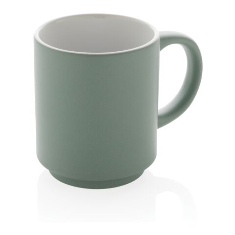 Mug en céramique empilable vert | sans marquage | non disponible | non disponible