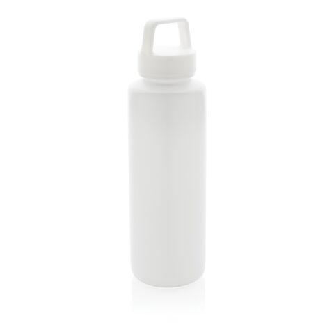 Bouteille 500ml en PP recyclé RCS et avec poignée blanc | sans marquage | non disponible | non disponible