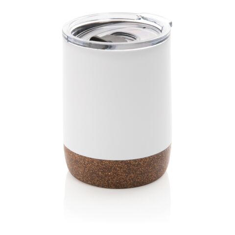 Tasse isotherme avec finition liège blanc | sans marquage | non disponible | non disponible | non disponible
