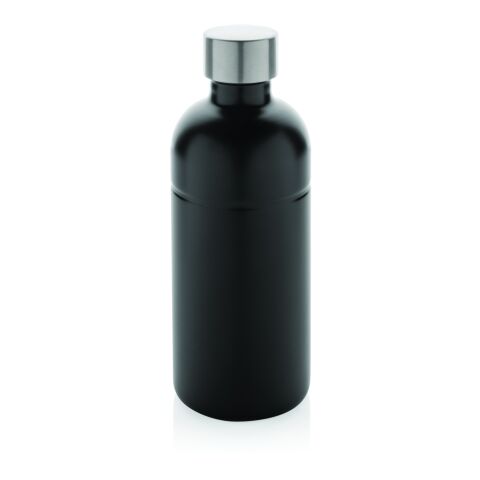 Bouteille pour boisson gazeuse en acier recyclé RCS noir | sans marquage | non disponible | non disponible