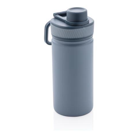 Bouteille isotherme finition matte avec bouchon sport - 550 ml bleu-bleu | sans marquage | non disponible | non disponible