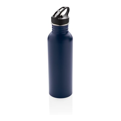 Bouteille de sport en acier inoxydable avec paille - 710 ml blue marin | sans marquage | non disponible | non disponible | non disponible