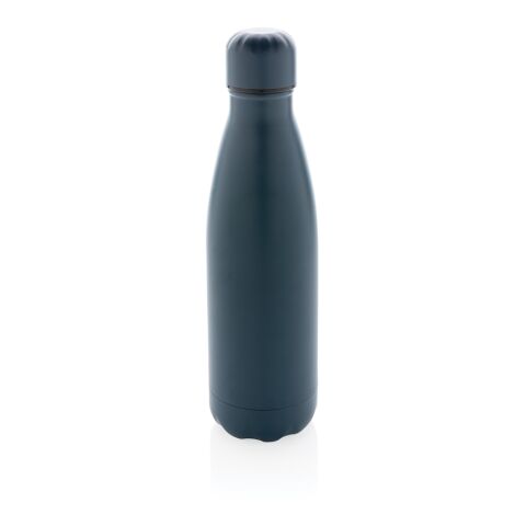 Bouteille isotherme en acier pleine couleur bleu | sans marquage | non disponible | non disponible