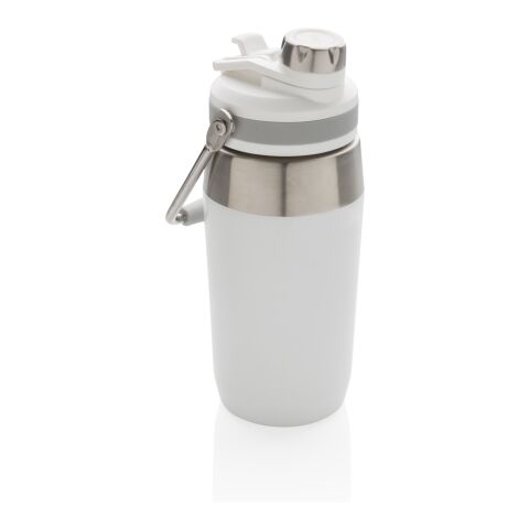 Bouteille isotherme 500ml avec bouchon double fonction blanc | sans marquage | non disponible | non disponible