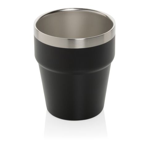 Tasse à café 300ml à double paroi en acier RCS Clark noir | sans marquage | non disponible | non disponible