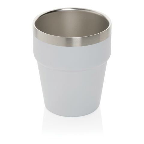 Tasse à café 300ml à double paroi en acier RCS Clark blanc | sans marquage | non disponible | non disponible