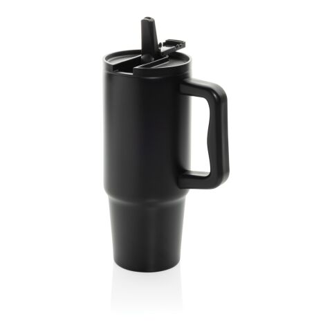 Mug 900ml étanche en acier inoxydable recyclé RCS Embrace noir | sans marquage | non disponible | non disponible