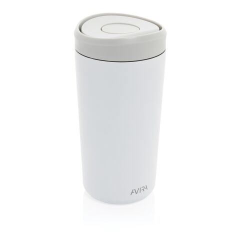 Mug 400ml en acier recyclé RCS Avira Alix blanc | sans marquage | non disponible | non disponible