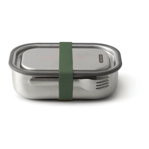 Boîte à lunch Large en acier inoxydable Black+Blum vert olive | sans marquage | non disponible | non disponible