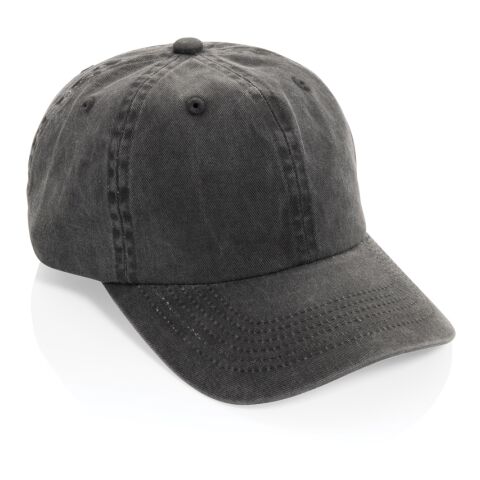 Casquette BEAU AWARE™ lavée à 6 panneaux en sergé de coton 2 noir | sans marquage | non disponible | non disponible | non disponible