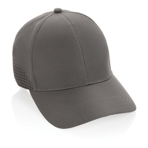 Casquette de sport 6 panneaux en rPET Impact AWARE™ gris | sans marquage | non disponible | non disponible | non disponible