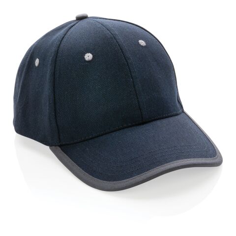 Casquette contraste 6 panneaux coton recyclé Impact AWARE™ bleu marine | sans marquage | non disponible | non disponible | non disponible