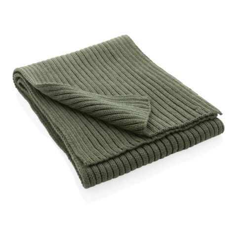Écharpe tricotée 180x25cm Impact AWARE™ Polylana® vert | sans marquage | non disponible | non disponible | non disponible