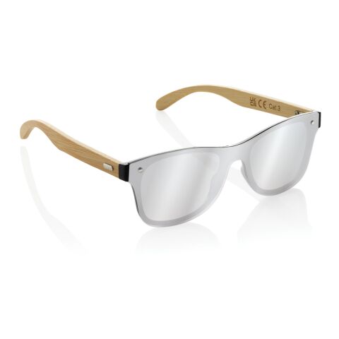 Lunettes de soleil en plastique recyclé RCS et bambou Prism marron | sans marquage | non disponible | non disponible