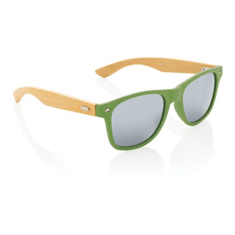 Lunettes de soleil en bambou FSC® et plastique recyclé RCS vert | sans marquage | non disponible | non disponible